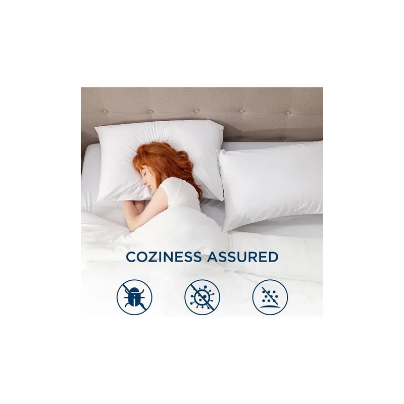 2pcs Funda De Almohadas Impermeable Protector -estándar