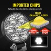 Jumpdy 2.5 inch LED Round Light Bar 2 Pcs, Work