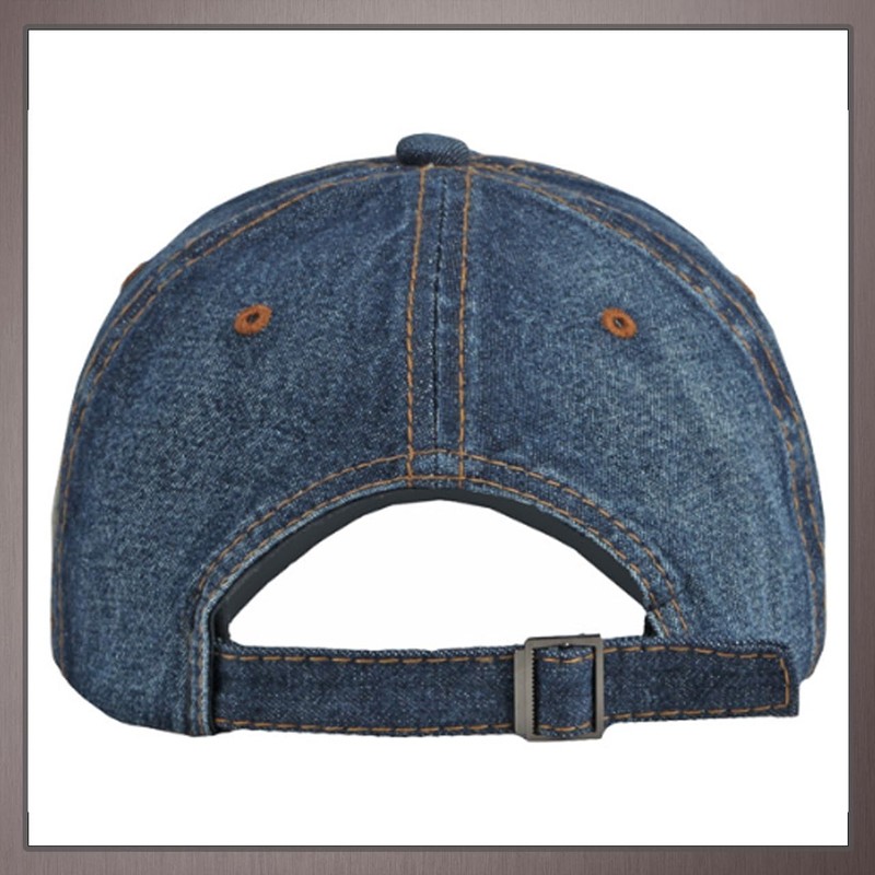 One Limitation CP416 Denim Patch, Simple, Cap, Brim, Casual, Men's,