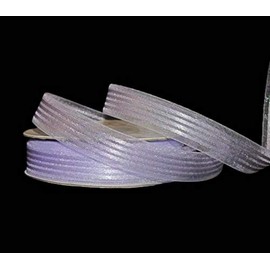 MIABE Ribbons Supplies for 25 Yards Lavender Pastel Purple Satin Sheer Stripe Ribbon 5/8" W for Gift Wrap, Holiday Decor, Garland, Gifts, Wrapping, Wreath, Gift Bow,Craft Projects.