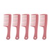 5Pcs Hairdressing Wide Tooth Comb Anti Static Ergonomic Handle Safe
