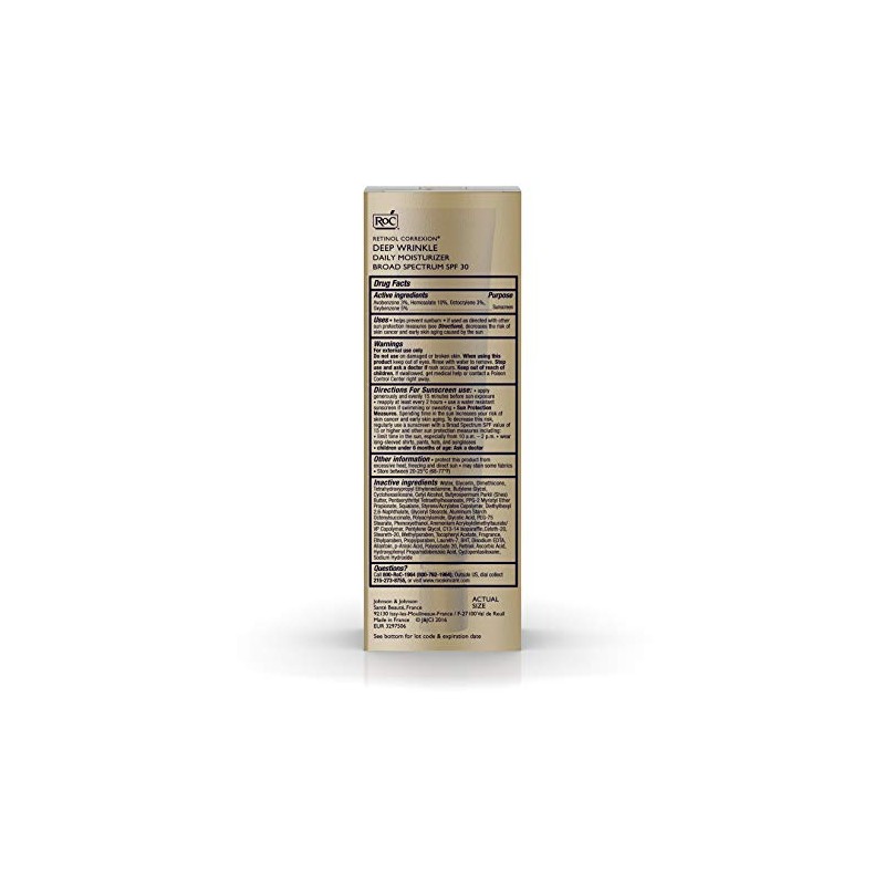 Roc Retinol Correxion Deep Wrinkle Daily Moisturizer Spf Ounce Tube