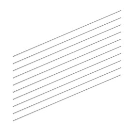 USAMILY 10pcs 1.5mm x 300mm Stainless Steel Solid Round Rods for Model, Lathe Bar Stock and DIY Craft