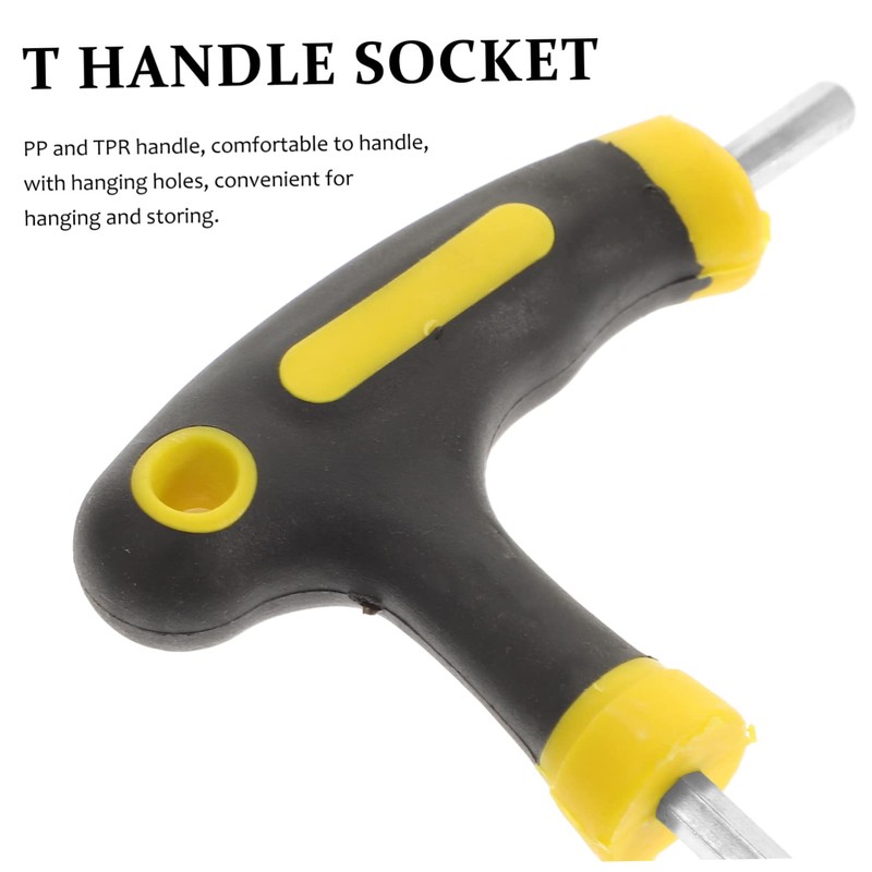 TEHAUX Long Arm Wrench t Handle Ratchet Set 5mm Key