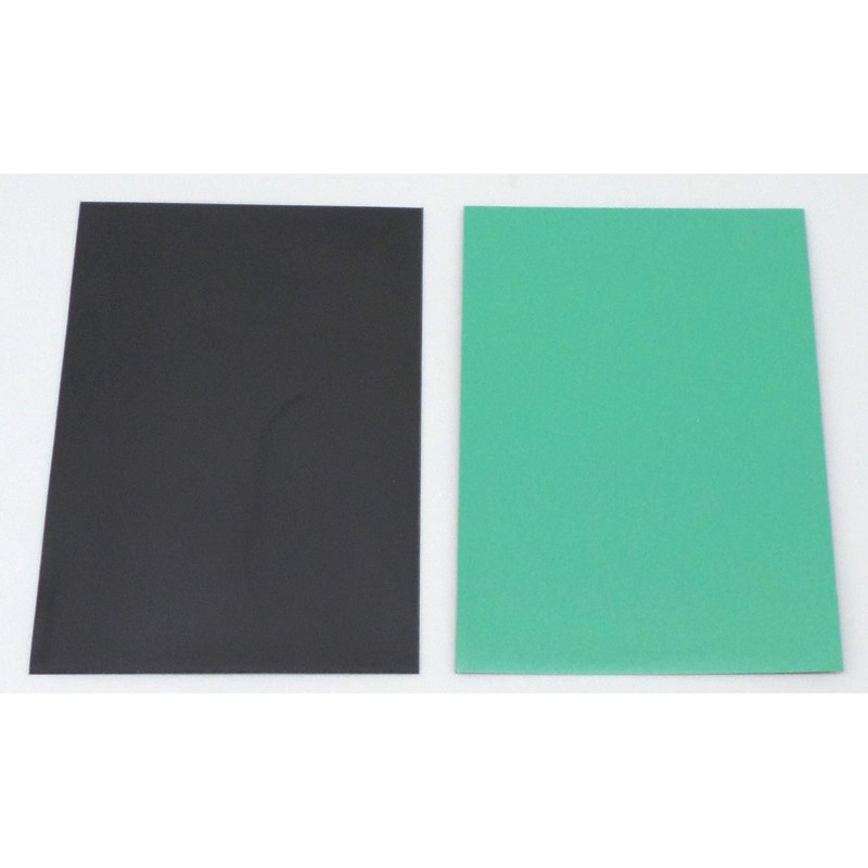docsmagic.de 100 Premium Bi-Colour Card Sleeves Mat Mint/Black Standard Size