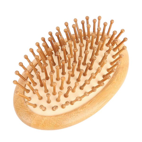 Wooden Hair Brush, Massage Comb without Handle, Mini Hair Brush for Detangling, Scalp Care, Styling Comb with Bristles, Hair Brush for Detangling for Women (Comb)