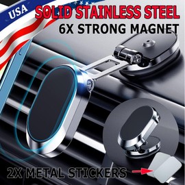 custom-sign 360° Rotation Magnetic Phone Holder Foldable Car Mount Stand Dashboard Universal