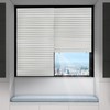 Ajadeblind Paper Blinds for Windows,Cordless Blackout Temporary Pleated Fabric Blinds,No