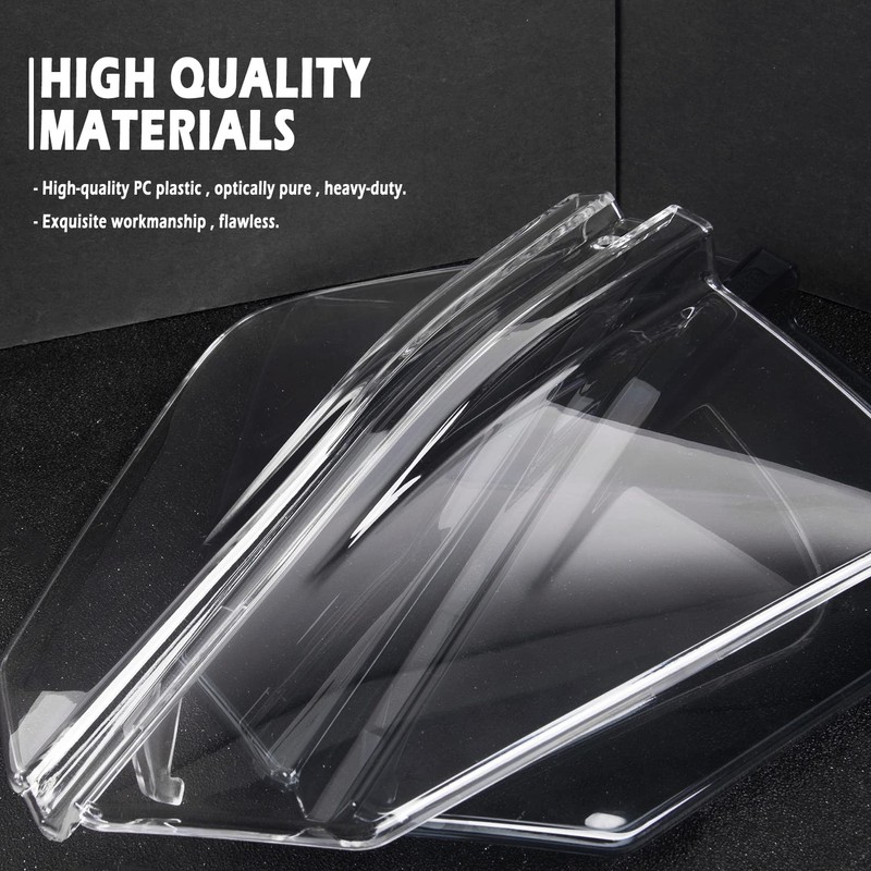 Lorababer Motorcycle Front Headlight Protector Head Light Lens Shield Guard