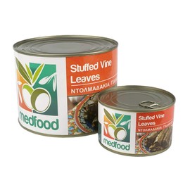 Traditional Hand Stuffed Vine Leaves - Dolmades - Dolmadakia 400g Tin - Vineleaves stuffed with Rice and Herbs