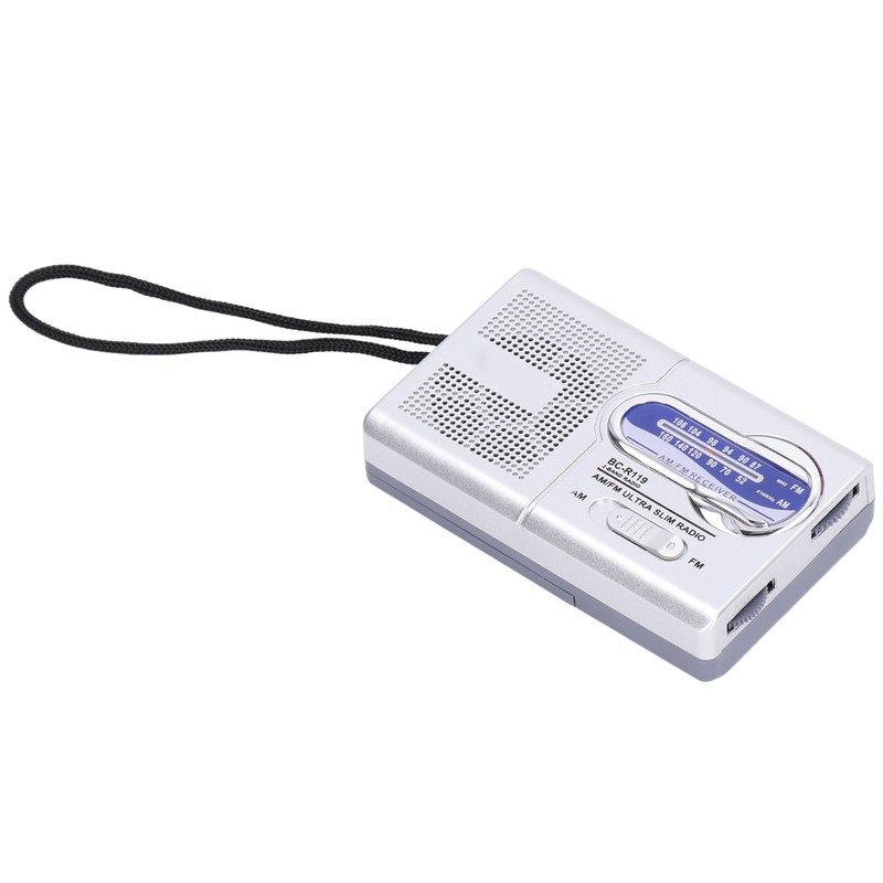 Mini AM FM Radio Manual Operation Easy Adjustment Memory Function