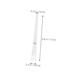 PACKOVE 16Pcs Facial Mask Brush Transparent Handle Applicator for DIY Face Masks Durable Versatile Skincare Tool for Mud Masks and Beauty Treatments