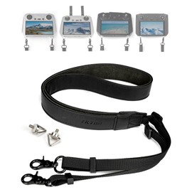 LKTOP Lanyard Neck Strap for DJI RC/RC 2/RC Pro/Smart Controller Accessories, Mini 4 Pro Adjustable Leather Lanyard for DJI Mini 4/3 Series, Air 3/Air 2S, Mavic 3 Series (50-63'', with Screws)