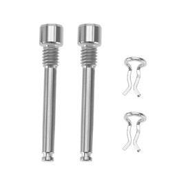EMSea 2pcs Bicycle Caliper Screw Brake Pad Bolt Screw Y8J798060 M4 Disc Brake Caliper Bolt Titanium Alloy Pin with Circlips Compatible with Shimano