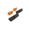 Front Indicator Orange Indicator Lights + Long Bezels Black Set