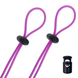 Flow Goggle Strap Kit (2-Pack) - Replacement Bungee Cord Straps for Swim Goggles (Solid Fuchsia)