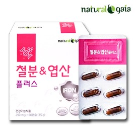 Iron, Folic Acid, Iron Supplements for Pregnant Women, Nursing Women, and Adolescents, 60 Capsules, 2 Months / 철분 엽산 임산부 수유부 청소년 철분제 60캡슐 2개월