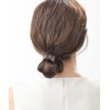 VingTAINE H-768-BR Tortoise Shell Style Square Hair Elastic Simple Square