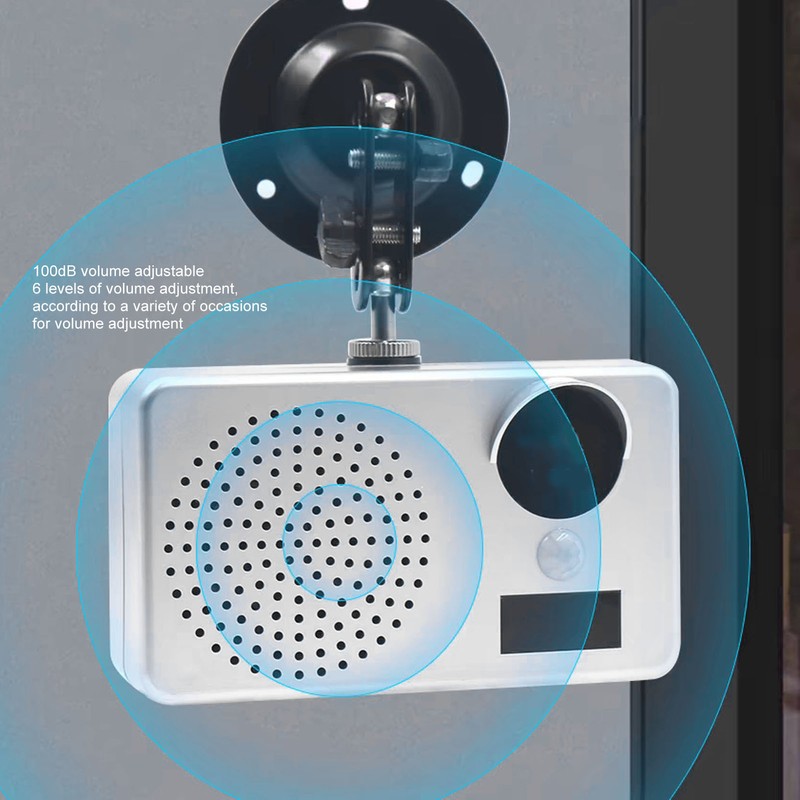Wireless Infrared Motion Sensor Alarm 2500mA Rechargeable Waterproof Body Induction