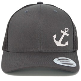 Love Sketches Snapback Cap for Men & Women | Embroidered Anchor Trucker Caps | Mesh Snapback Hats for Men & Women