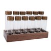 12pcs Coffee Bean Storage Tubes Glass Sealed Dosing Coffee Bean