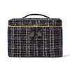 Francfranc Franc Tweed Vanity Pouch, Black
