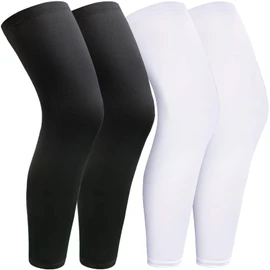 smilixin 2 Pairs Leg Sleeves,Full Leg Compression Sleeve for Men Women,L