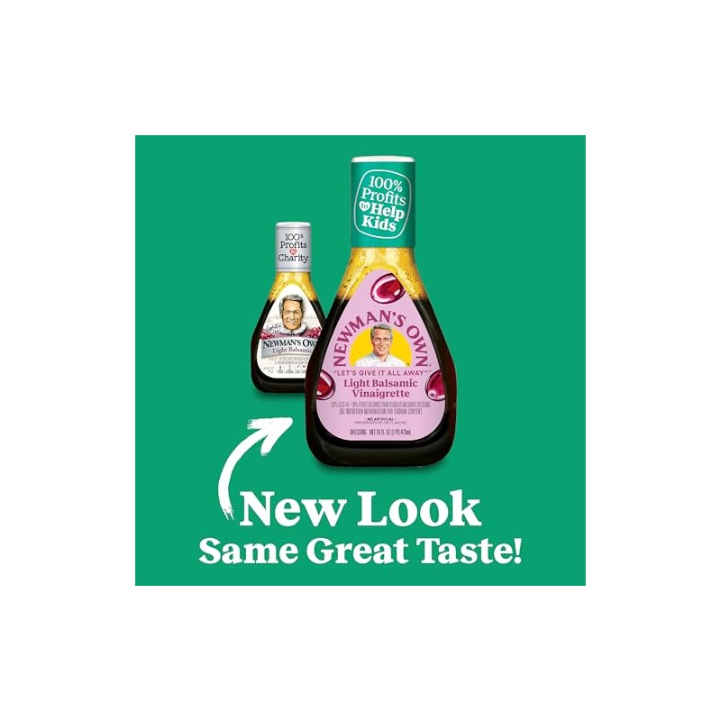 Newman's Own Lite Balsamic Vinaigrette, 16 oz