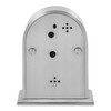WM Widdop A stunning, brushed aluminium arched mantel carriage clock