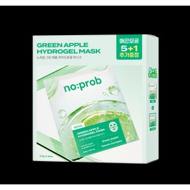 NoProb Hydrogel Mask Sheet Volume Glow 5+1 Set (Pink Collagen/Blue Azulene/Green Apple) - [Pore Tightening] Green Apple 5+1ea
