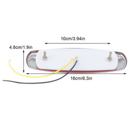 WUSILILU 20PCS LED Amber Light Side Marker for 12V Peterbilt Truck Trailer,12V DC Heavy Truck Side Lamps