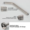 KAPHOME Shower Arm with Flange,11 Inch Stainless Steel Shower Extension
