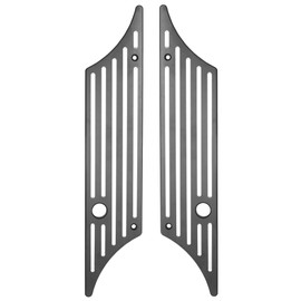 YTSMotor Saddle Bag Latch Cover Saddlebag Hinge Latch Cover Compatible for Harley Davidson Touring Road King Street Electra Glide Ultra 1997-2013 (004)