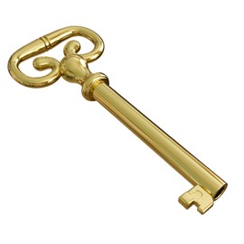 KY-7 Hollow Barrel Replacement Skeleton Key for Antique Cabinet, Drawers, Dressers, Old Furniture Locks (Pack of 2)