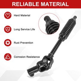 SMTRUILAN Lower Intermediate Steering Shaft Column Assembly with U Joint Coupler Compatible with 2005-2015 Toyota Tacoma 4WD & 2005-2015 PreRunner 2WD or 4WD Replace 4520304021, 4520304020,425-471