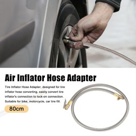 X AUTOHAUX 80cm 31" Car Tire Air Inflator Hose Adapter Quick Connect Release