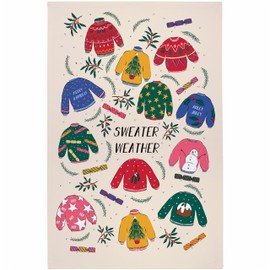 Ulster Weavers - Christmas Sweaters Tea Towel (74 x 48cm) - 100% Cotton - Washable - Christmas Dish Cloths/Dish Towel - Festive Christmas Jumper Tea Towel - Kitchen Accessories & Decor
