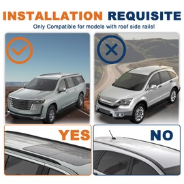 KUIPERAUTO 165lbs Aluminum Roof Rack Cross Bars Compatible for 2005-2010 Honda Odyssey Rooftop Luggage Carrier Rack for Bike Canoe Kayak Cargo Box