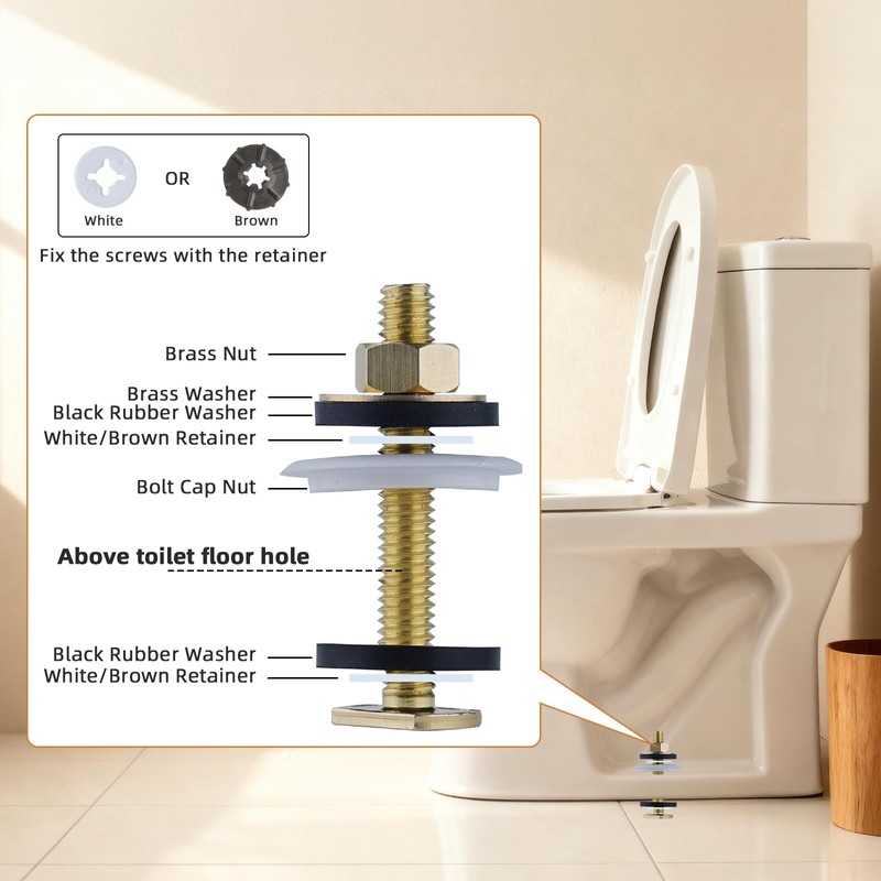 Hibbent Extra Thick Toilet Wax Ring Replacement Kit, Universal Toilet