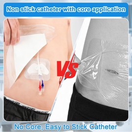 15Pcs 10.2"x10.2" Shower Shields Wound Cover, Large Waterproof Protector Bandage with Non-Stick Central Pad, Adhesive Dressing Film for Dialysis Catheter Post Surgical PICC Line