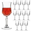 UMEIED 12 Pack 7.2oz Wine Glasses, Small Stemware for Red