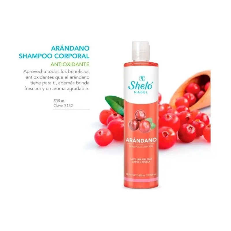Shampoo Cuerpo Arándano Piel Limpia Antioxidante