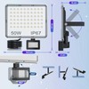 YIQIBRO LED Spotlight with Motion Sensor Outdoor 50 W, 5000