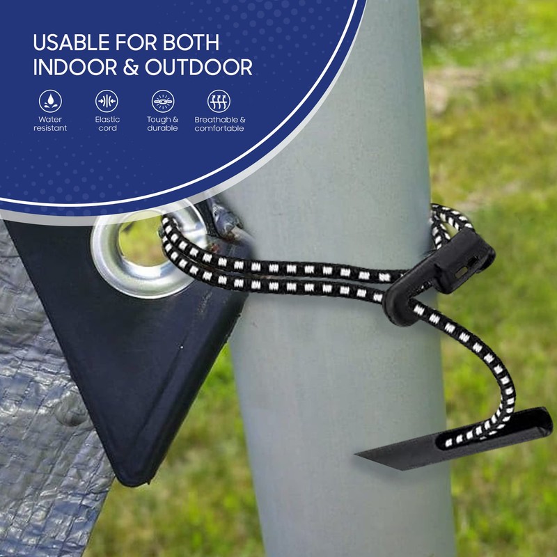 Tarps Now 12” Bungee Cords with Adjustable Loop End -