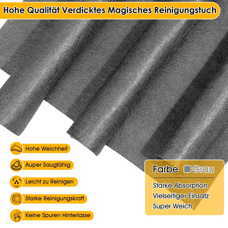 VEVOQIM Thickened Magic Cleaning Cloth Reusable Microfibre Magic Cleaning Cloth