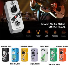 LEKATO Electric Guitar Bass Effect Pedal,Distortion/Pitch Box/Overdrive/Looper/Drummer/Noise Killer/Delay/Compressor Mini Pedal with True Bypass:_Power Adapter 9V ONLY