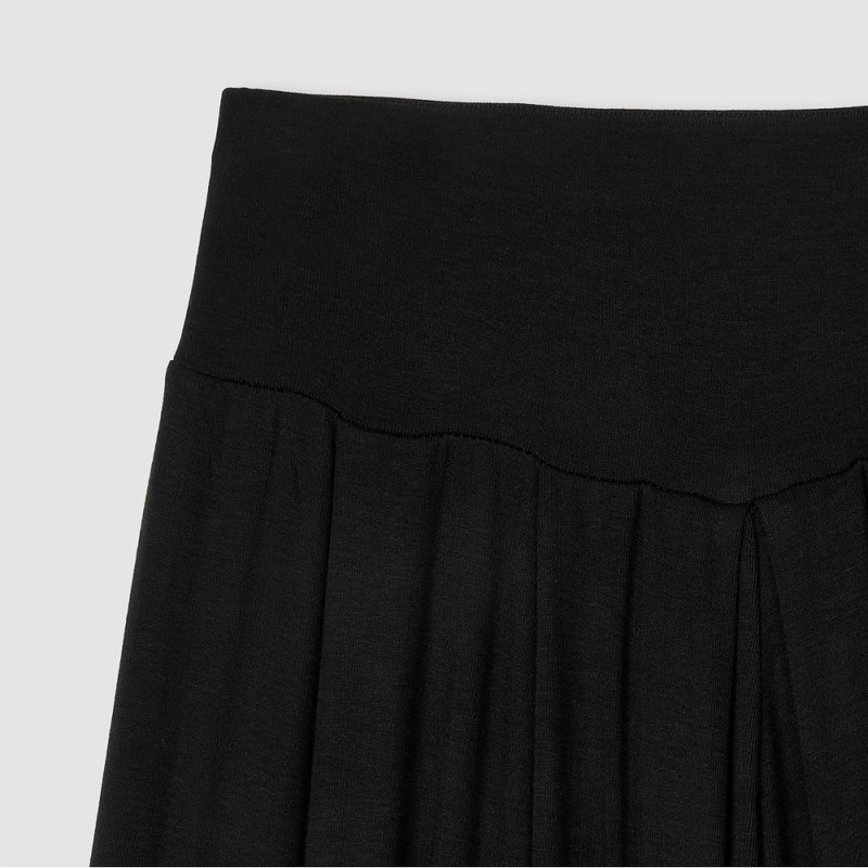 JAJU [JAJU/자주] 여 컴피 와이드 라운지 팬츠_블랙 [JAJU] Women's Comfy