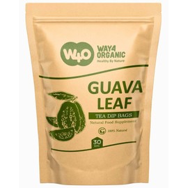 Guava Tea Bags, Dried Tender Leaves Tea, 30 Count, Pleasant Taste, Caffeine Free (Pack of 2)