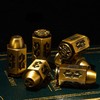 CRITALLIC Bullet Metal Dice Set 6 Pieces D6 Dices, Metal