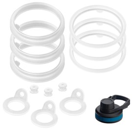 Roliabtol 3 Sets Water Bottle Gasket Replacement for Thermoflask 18/24/32/40/64oz Insulated Stainless Steel Water Bottle Lid Water Bottle Ring Seal O Ring Seals Compatible with ThermoFlask-12 Total
